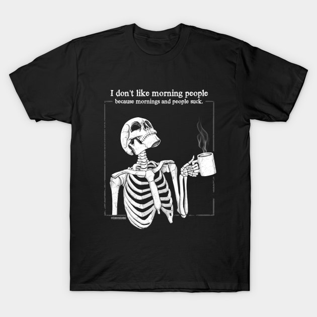 At Least There's Coffee T-Shirt by Tommy Devoid